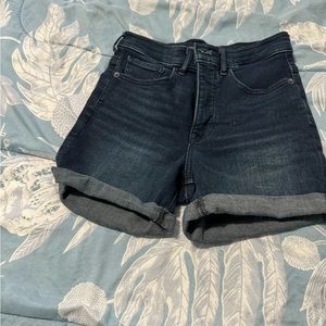 high waist jean shorts 00
